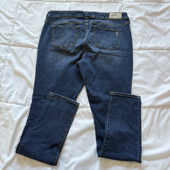 Slink Womens Size 14 Curvy Jeans Blue Denim Medium Wash City Classic Boho Hippie - Picture 8 of 9